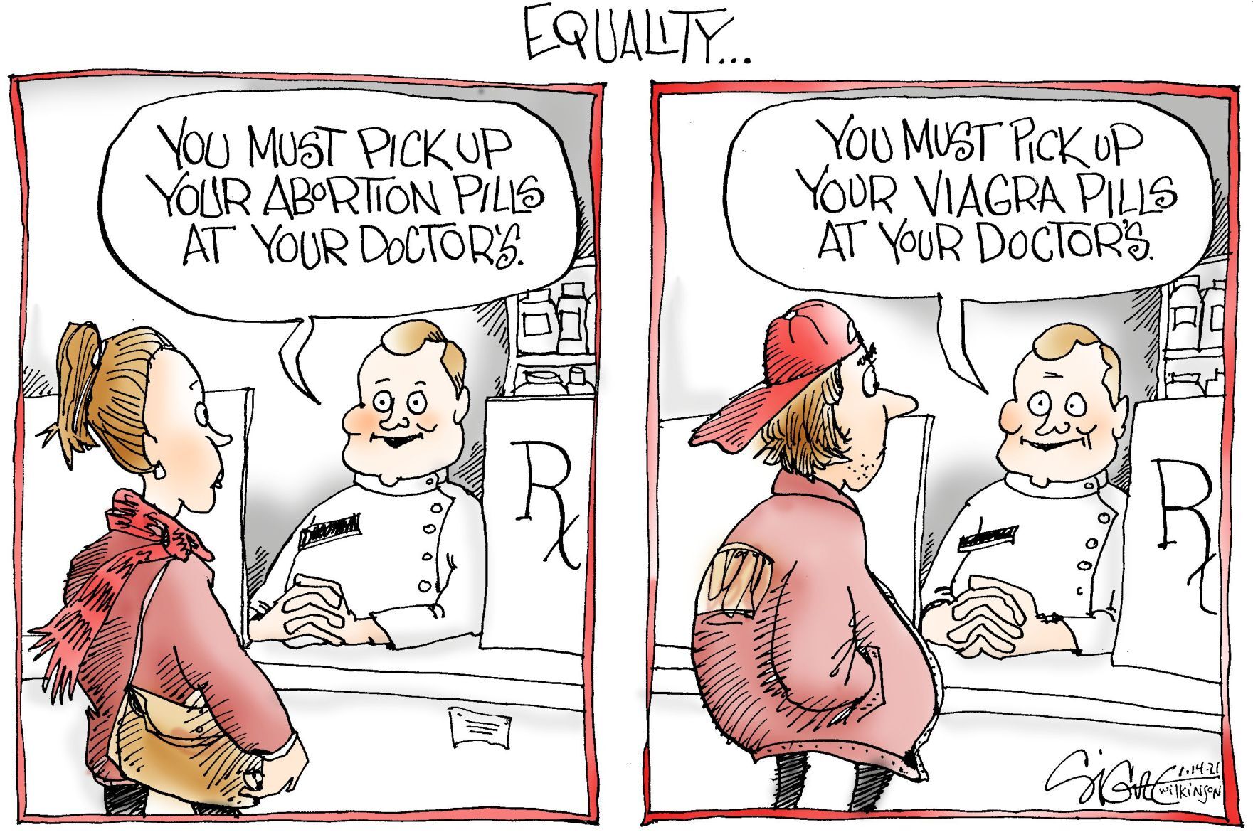 Signe Wilkinson cartoon